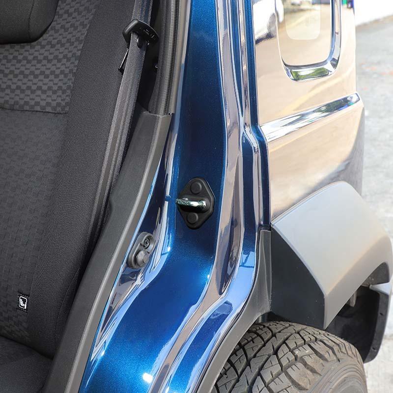 Car Decoration Accessories Door Lock Buckle Cover  For Suzuki Jimny 2019 Up 4-door Version ABS Plastic 