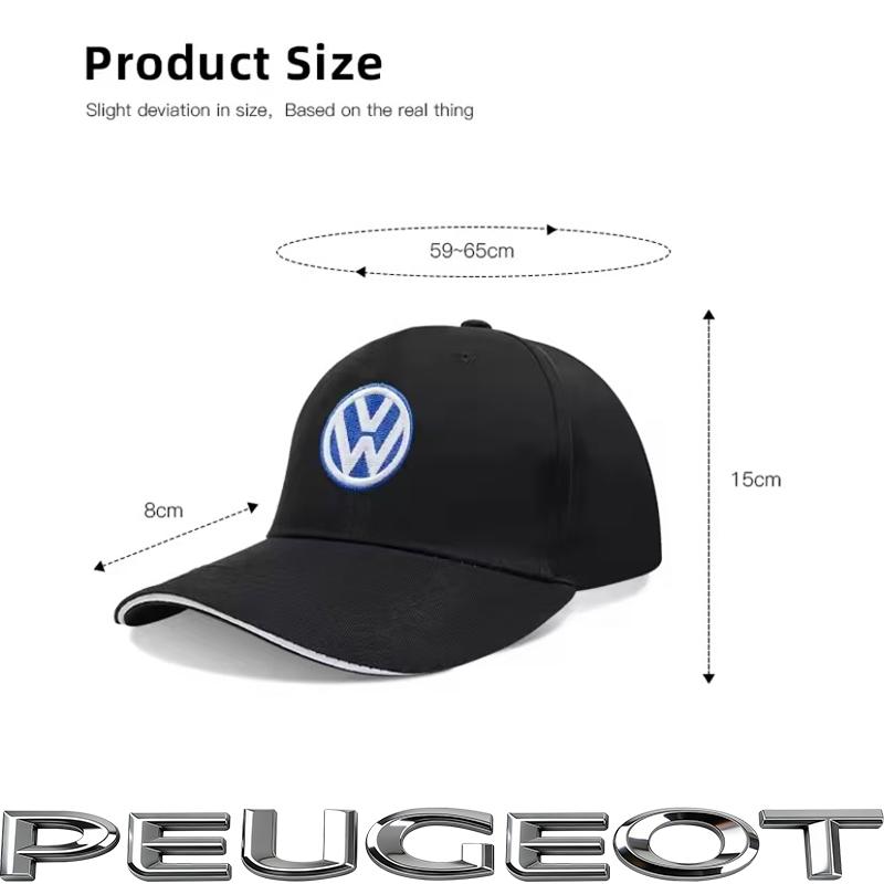 VW Emblem Embroidered Car Adjustable Racing Sport Baseball Hat Motorcycle Casual Cap For VW Golf Polo Passat Rline GTI CC HubCap Ol5
