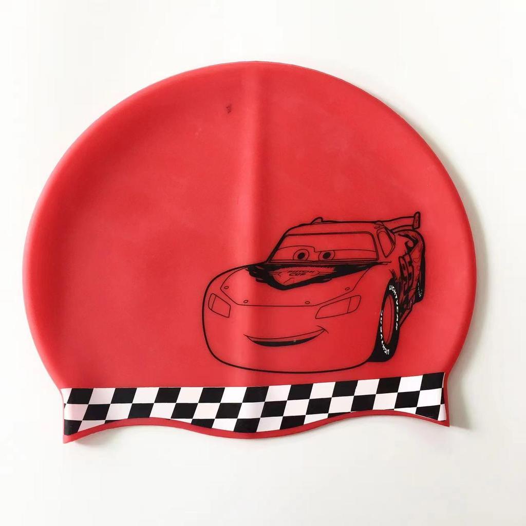 Children's Cartoon Silicone Swim Cap: Waterproof with Ear Protection