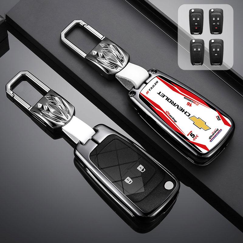 Zinc Alloy Car Key Case Cover For Chevrolet Cruze Aveo Trax Sail Malibu Captiva Prism Spark Trailblazer Blazer Camaro Traverse
