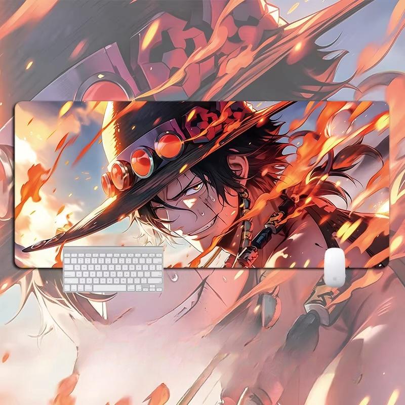 Shounen Anime ONE PIECE Leather Mouse Pad Oversized Anime E-sports Game Table Mat Notebook Keyboard Non-slip Waterproof Mouse Pad Office Desktop Pad