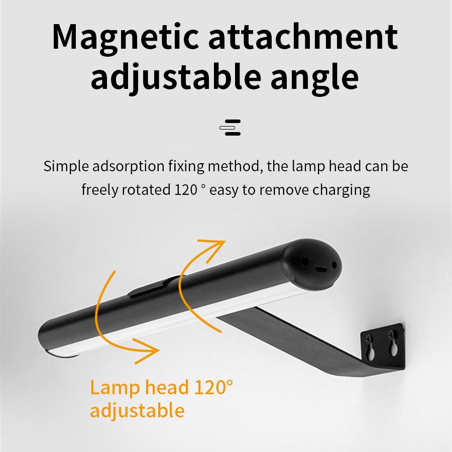 3600mAh Painting Picture Light Magnetic Touch Night Light Portrait With Remote Living Room Wireless Wall Lamp 3 Colors Dimming