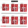 2pcs 2D flat printing Christmas Window Curtains Cute Snowmen Christmas Gifts_b Polyester Fabric Without Electricity Spring for