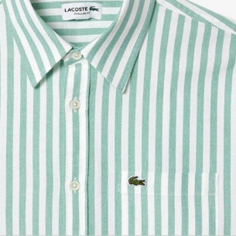 LacoSte Men S Oxford Stripe Shirt Ch7549 54n Jk1
