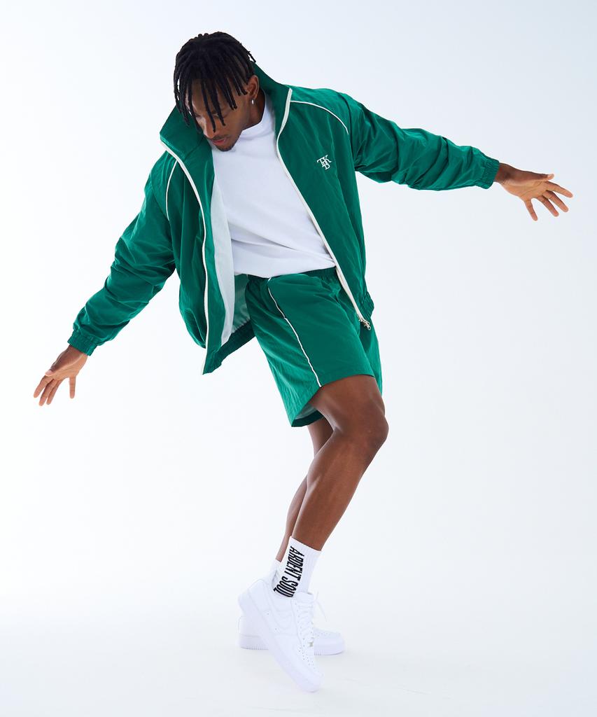 Turtleback Tbk Nylon Track Jacket Green