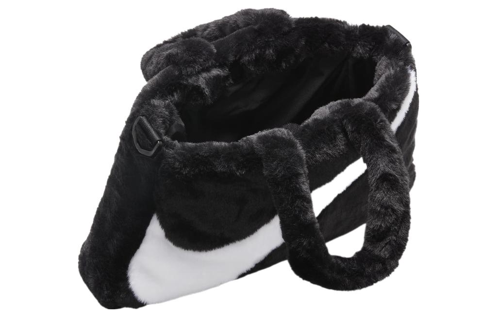 Nike Sportswear Faux Fur 10L Tote Bag Black FB3050-010