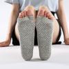 Breathable Yoga Socks Sweat Absorbing Backless Five Finger Silicone Dot Anti Slip Yoga Pilates Dance Toe Socks