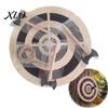 Kit Gioco Freccette Kit Bersaglio Lancio Ascia, con Disco in Legno, 3 Asci da Esterno, Corda, per Interni Cortile Festa di Famiglia Set per Adulti