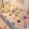 Pure Cotton Is Universal In All Seasons, Small Fresh Sofa Cushion, Non-Slip Cartoon Fabric, Modern Simple Living Room Cover, All-Inclusive Hair