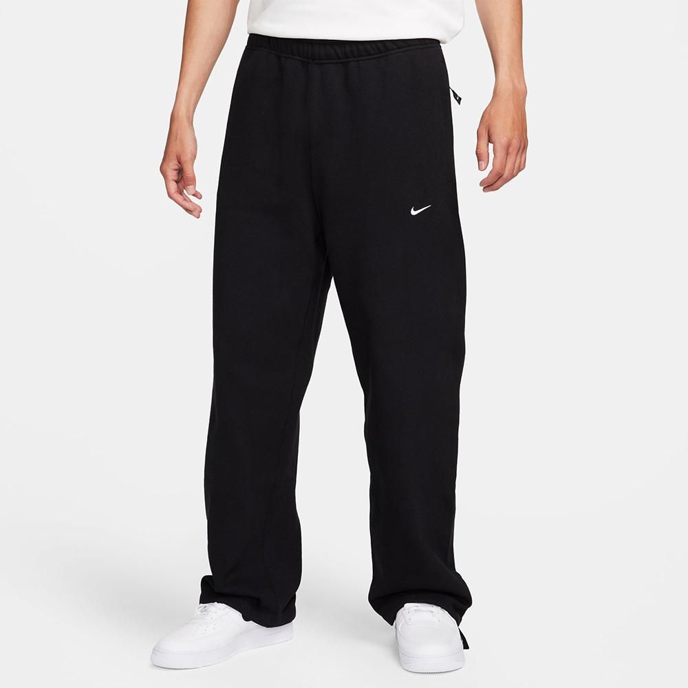 Nike Pantaloni Sportivi Casual da Uomo a Tinta Unita a Vita Media con Coulisse Nero FN3343-010