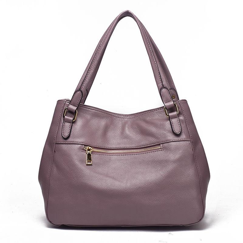 Damentasche Große Kapazität Einkaufstasche Neue Weiche Leder Vielseitige Umhängetasche Atmosphärische Pendlerhandtasche