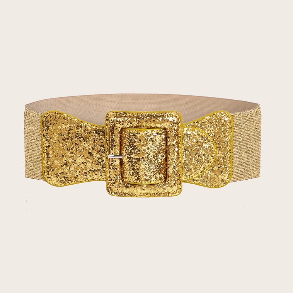 Wide Waist Strap Punk Style Decoration Belt Exquisite Stretch Waistband  for Women