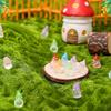 6pcs Tiny Mini Resin Gnomes Glow in The Dark Miniature Decor Fairy Garden Statues  Landscape Decor