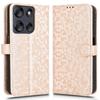 Flip Case for Motorola Moto G56 5G, Wallet Rhombus, Gold