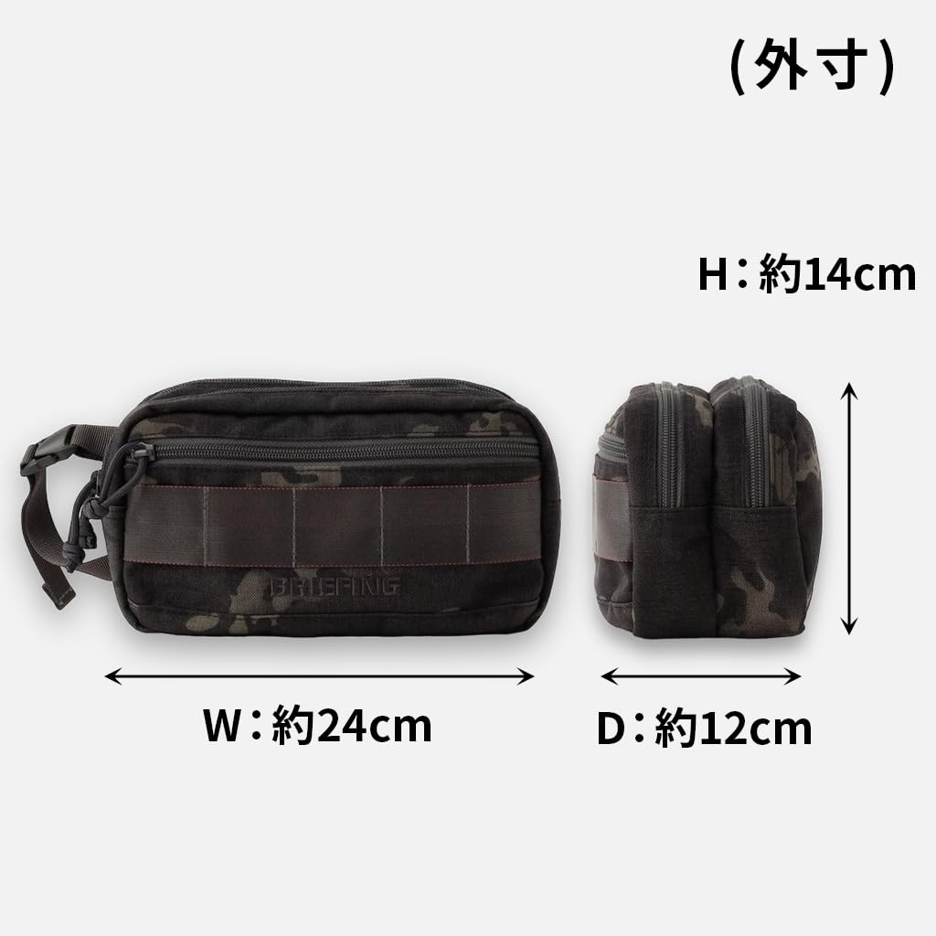 BRIEFING Turf Double Zip Pouch 1000D TURF DOUBLE ZIP POUCH NAVY Navy Golf Tote Bag F