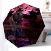 1pc Halloween Spooky Automatic Open, Windproof, Compact Travel Umbrella, Gift for Birthday, Christmas, Business 93012