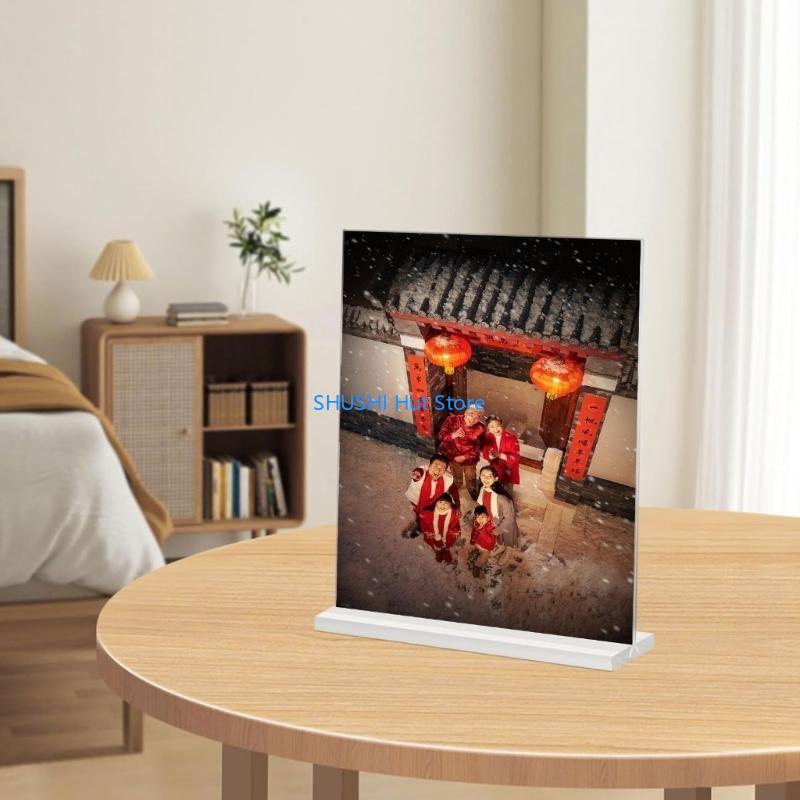 

Durability Acrylic Presentation Stands Clear Acrylic Sign Holder for Photo D57B China Mainland