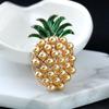 Pearl Crystal Pineapple Brooch Pins Women 'S Clothing Accessories Brooches Collar Pins Women 'S Jewelry
