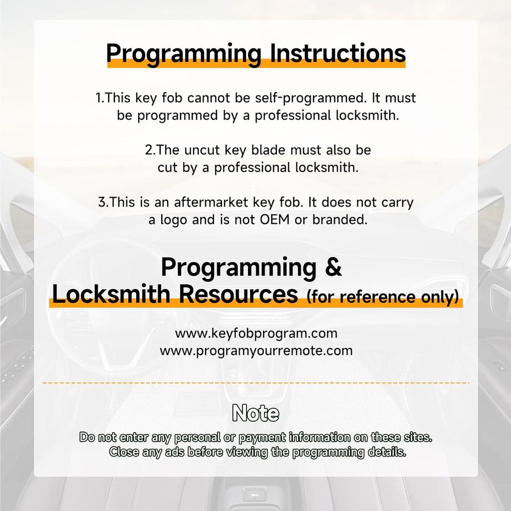 Key Fob Replacement Fits for Toyota Camry 2007-2009 Avalon 2007 2008 2009 2010 Smart Car Keyless Entry Remote HYQ14AAB 314.3MHz