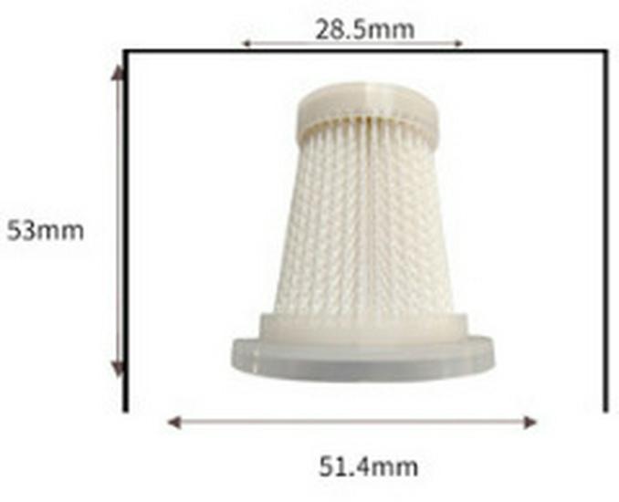 Wireless Handheld Car Vacuum Cleaner Accessory Set with HEPA Filter Screen and Universal Filter Element