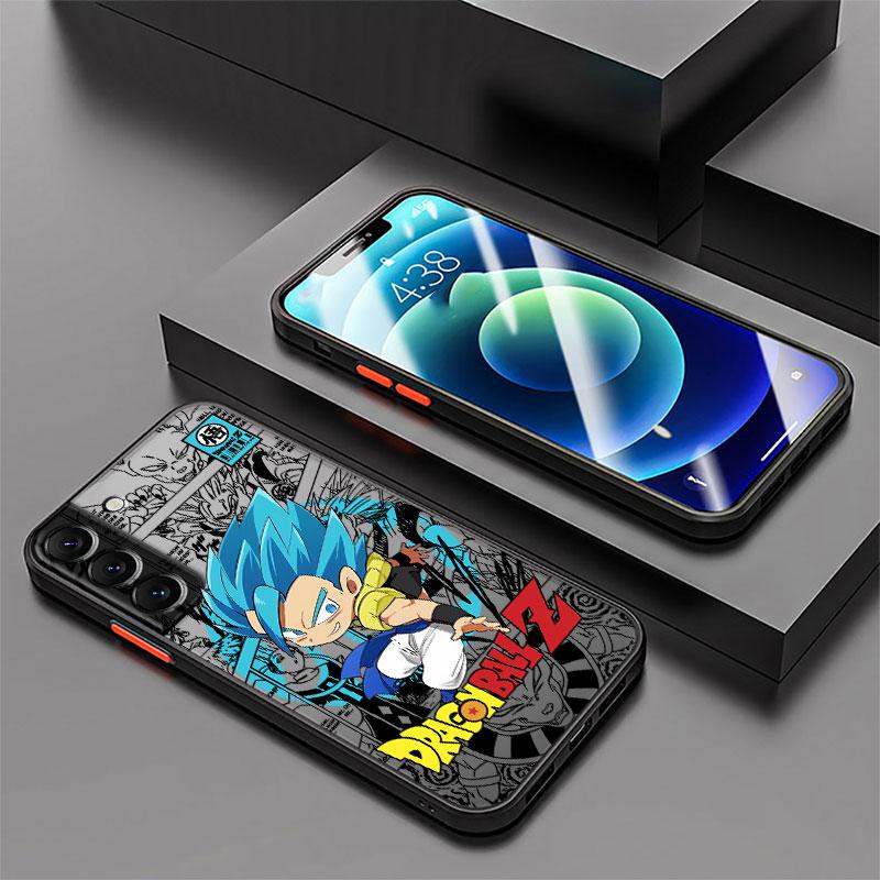 Cool Dragon Ball Goku Black Edge Shell Phone Case for Samsung Galaxy S22 Plus S21 FE Note 20 10 S10 S20 S25 S23 Ultra S24 S21 S9