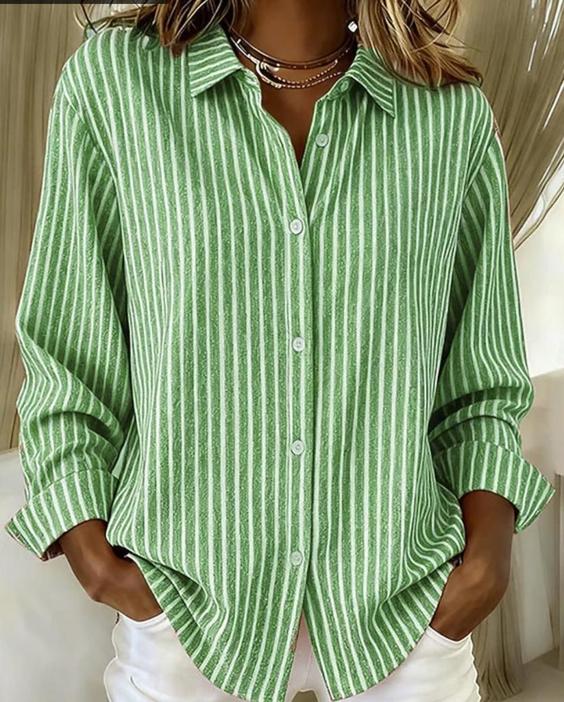 2025 TEMU 3D Print Women's Autumn Shirt - Trendy European & American Style