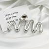 Fashion women Metal Hair Claws For Trendy Gold Silver Color Cross Hair Clip Crab Korean Geometric Hairpins Girl Hair Accessories