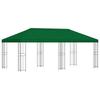 Gazebo with Side Walls 6 X 3 M Green Polyester and Steel 190 GSM