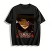 K-POP Demon Hunters Anime Style Print Tee Saja Boys Jinu Dark Aesthetic Graphic T-Shirt Pure Cotton T-shirt