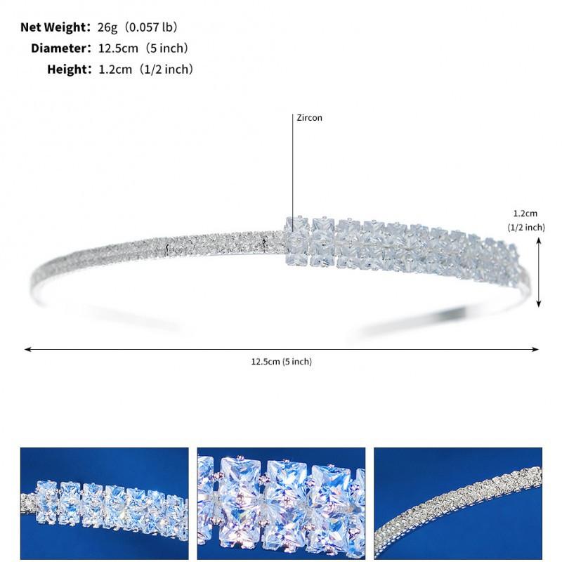 

Daily Fresh Simple Hair Accessories Crystal Zircon Headband Children s Birthday Performances Jewelry Thin