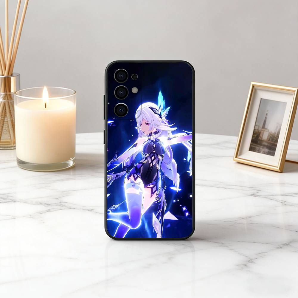 Cool G-GENSHIN IMPACT S-Skirks-GPS Phone Case For Samsung S25,S24,S21,S22,S23,S30,Ultra,S20,Plus,Fe,Lite,Note,10,Black Cover