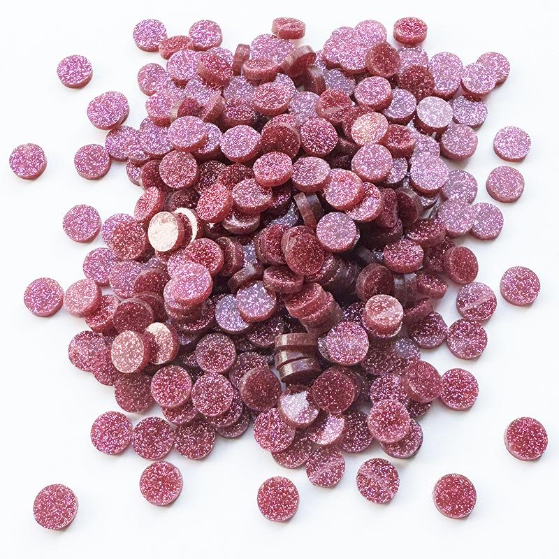 200g Bunte Runde Acryl-Mosaiksteine für DIY-Kunstprojekte