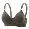 Japanese Style Seamless Deep V Triangle Bra for Women - Wire-Free with Small Bust Support