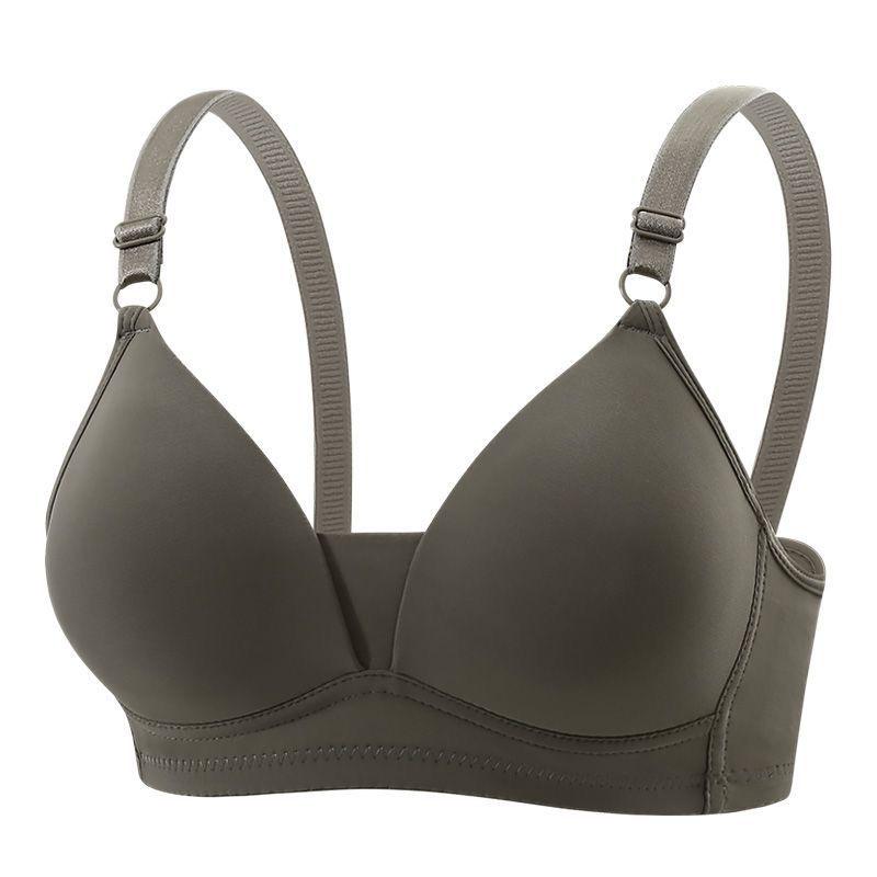 Japanese Style Seamless Deep V Triangle Bra for Women - Wire-Free with Small Bust Support