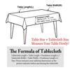 Rectangle Tablecloth Cotton Linen Square Waterproof Table Cloth Oil-Proof Table Cover For Home Kitchen Garden Restaurant Decor