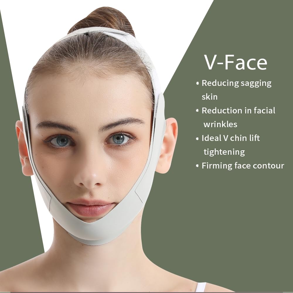 New Reusable Face Slimming Bandage Women V Line Face Shaper Chin Cheek Lift Up Belt Facial Massage Strap Skin Care Beauty Tools