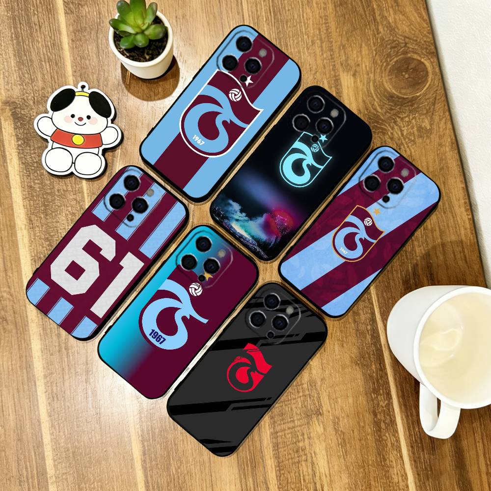 T-Trabzonspor Handyhülle Für iPhone 17,16,15,14,13,12,11 Plus,Pro Max,XS,Weiche Silikon Schwarze Hülle