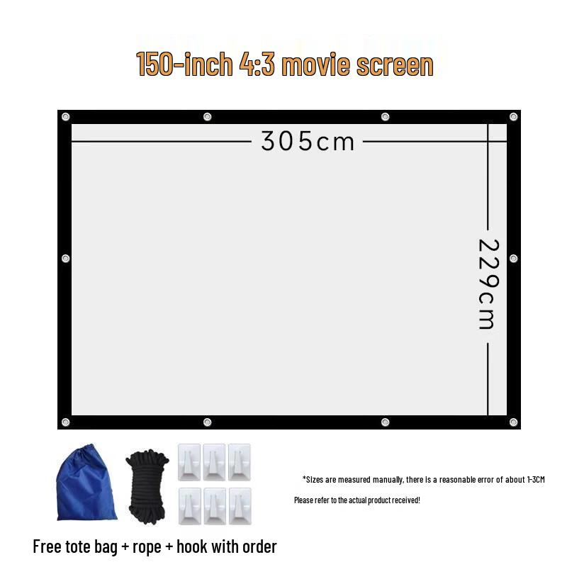 HANDUNYOU Portable Outdoor Camping Projection Screen