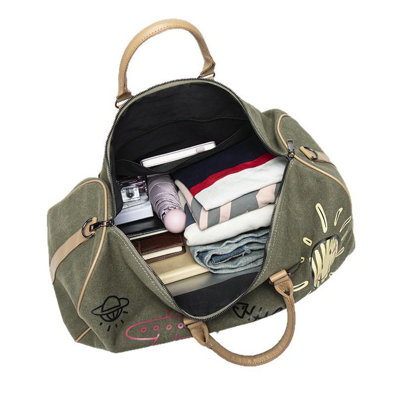 Women's Business Trip Foldable Duffle: Lightweight, Large-Capacity Handheld Travel Bag for Short Journeys.