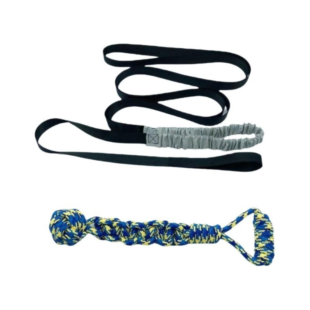 Hanging Pet Dog Tug of War Rope Interactive Outdoor Rope Pulling Toy Dog Elastic Pull Toy Exercise