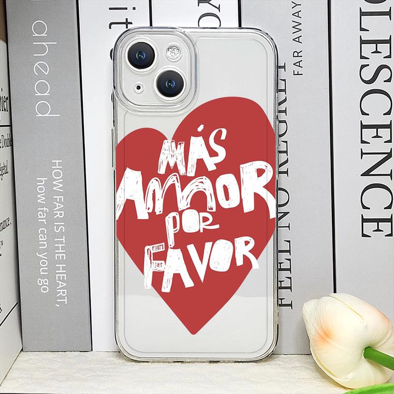 

Pink Love Quote Phone Case For iPhone 16e 16 15 14 13 12 11 Mini Pro Max X XR XSMax 7 8 Plus Transparent Soft TPU Back Cover iPhone 12 mini