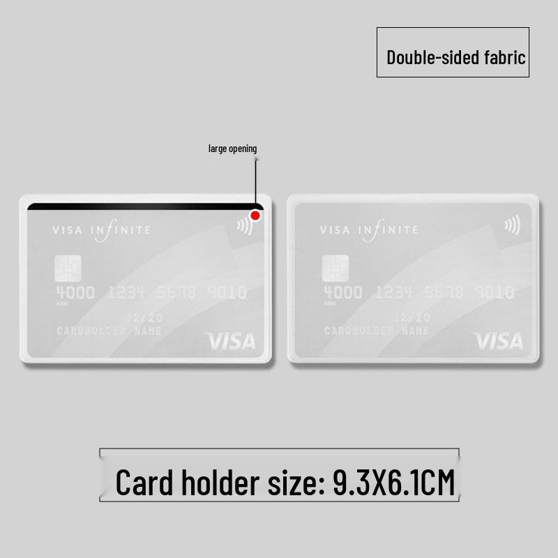 In-Stock Silver RFID Card Holder: Anti-Scan, Anti-Demagnetization, Anti-Theft NFC Bank ID Aluminum Shield