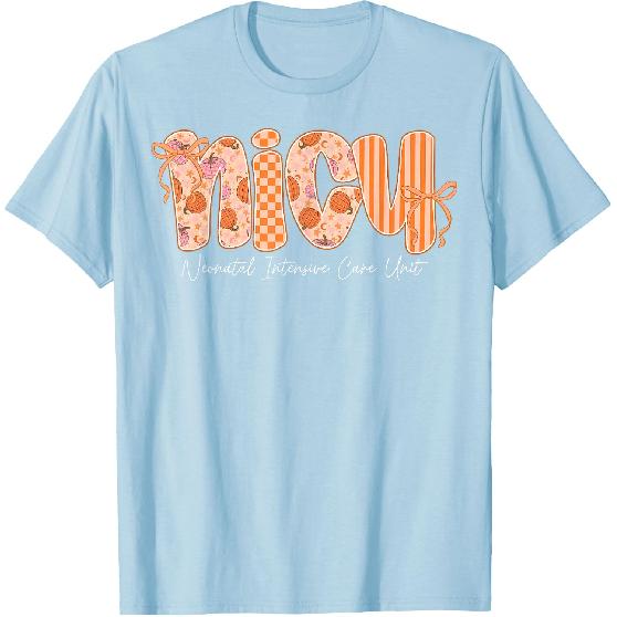 Nicu Nurse Cutest Pumpkin Fall Thanksgiving Nursing T-Shirt