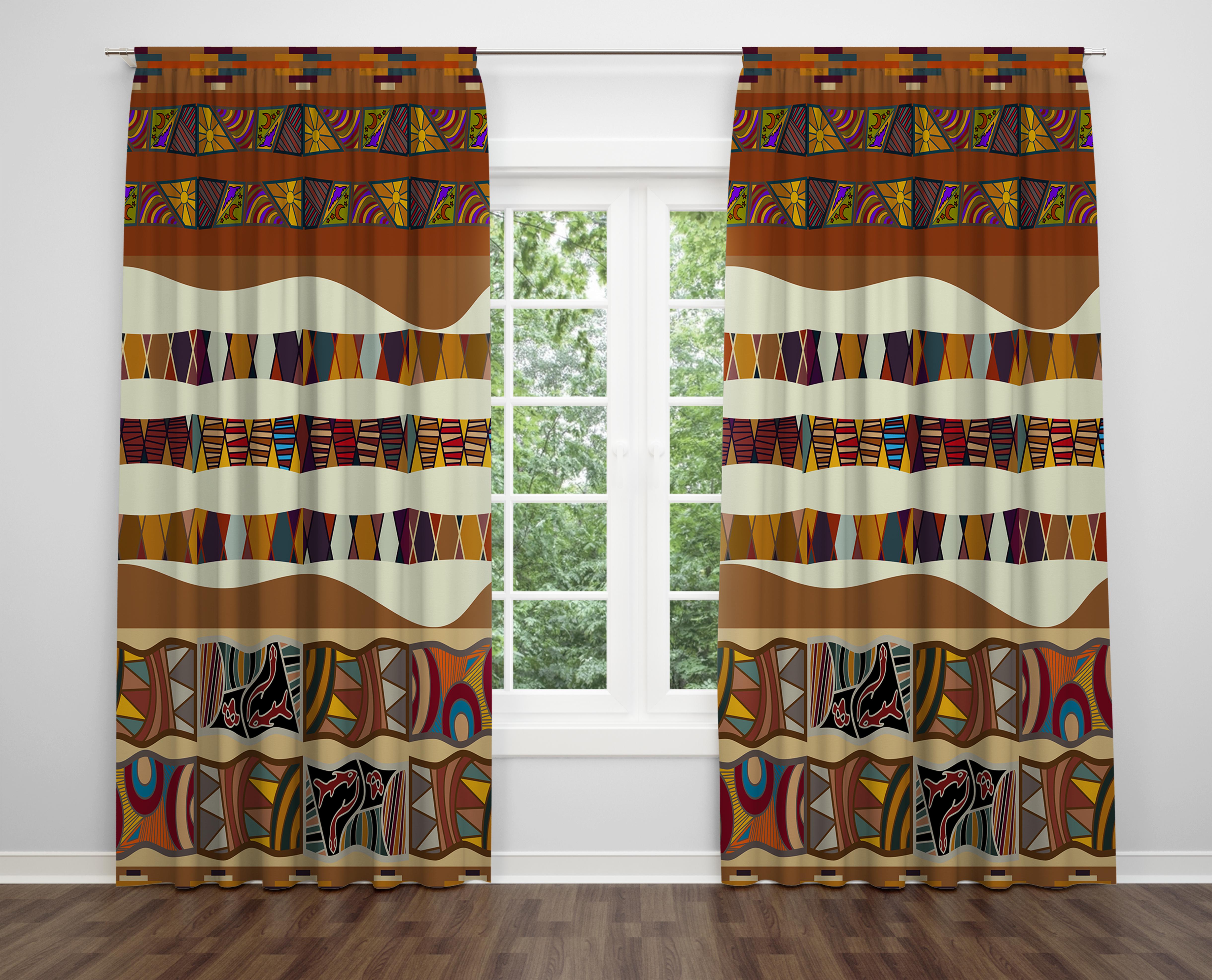 

Декоративний дизайн, високоякісна бавовняна тканина, ви можете вибрати одну або подвійну фіранку з крила 1 piece різнокольоровий