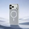 Honeycomb Grid Breathable For Magsafe Case For iPhone 17 Air 16 15 14 13 12 Pro Max Plus Alloy Lens Magnetic Hard PC Back Cover