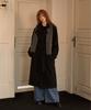 Lamaro Carin Two-Way Wool Long Coat (Black)