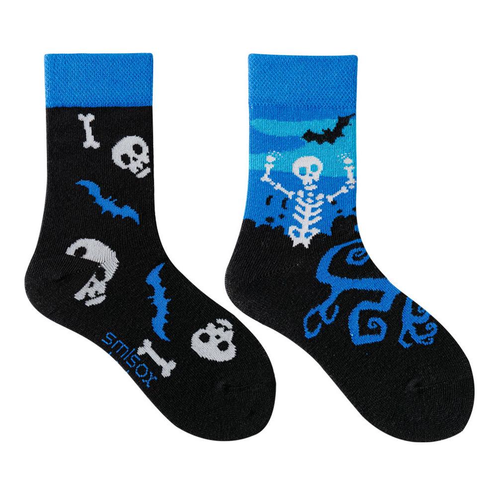 Children's Asymmetrical Cartoon Mid-Calf Socks - Colorful Parent-Child Style, Trendy Fashion for Kids