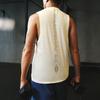 Adidas X Les Mills Sleeveless Tank Top Quick-Dry Solid Color Brand Logo Print Round Neck Pullover Vest Men Tops Han-Jade-White JN9790