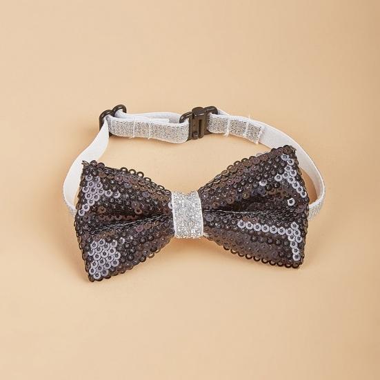 Haustier-Pailletten-Bowknot-Halsband, verstellbar, leicht, süß, niedlich, Katze, kleiner, mittelgroßer Hund, Welpe, Halskette, Heimtierbedarf