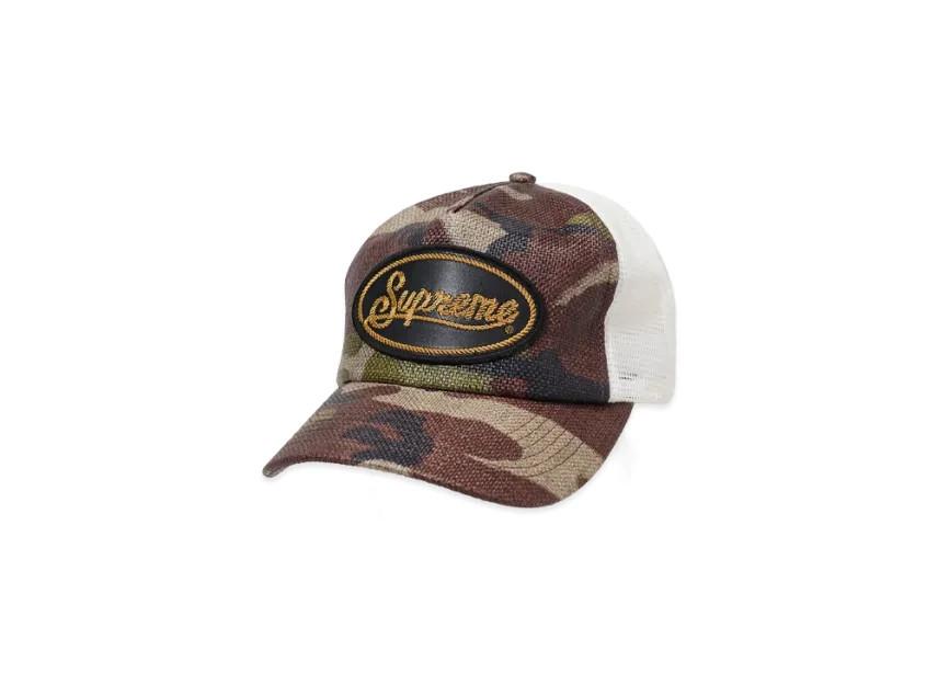 811952 Supreme Raffia Mesh Back 5-Panel  Woodland Camo One-Size